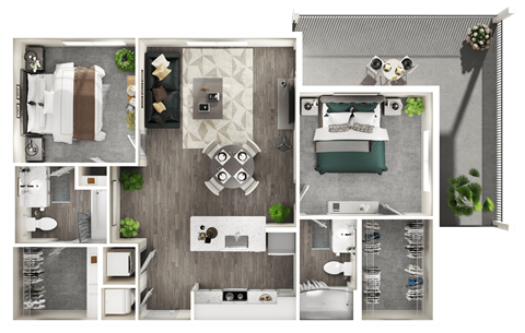 a 1 bedroom floor plan of a house with a bathroom and a living room